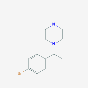 molecular formula C13H19BrN2 B1408918 1-(1-(4-Bromophenyl)ethyl)-4-methylpiperazine CAS No. 1704069-15-7