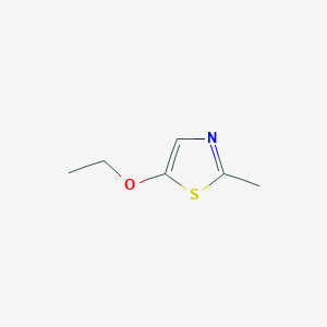 molecular formula C6H9NOS B140892 5-Ethoxy-2-methyl-1,3-thiazole CAS No. 145464-87-5