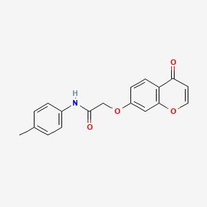 molecular formula C18H15NO4 B14089212 N-(4-methylphenyl)-2-[(4-oxo-4H-chromen-7-yl)oxy]acetamide 