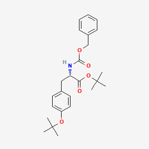 molecular formula C25H33NO5 B14089331 L-Tyrosine, O-(1,1-dimethylethyl)-N-[(phenylmethoxy)carbonyl]-, 1,1-dimethylethyl ester CAS No. 17083-17-9