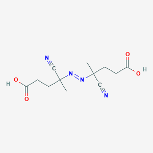 molecular formula C12H16N4O4 B140894 4,4'-Azobis(4-cyanovaleric acid) CAS No. 2638-94-0
