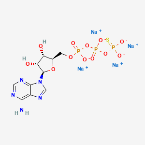 molecular formula C10H12N5Na4O12P3S B14089444 Adenosine-5'-O-(3-thiotriphosphate) (sodium salt) 