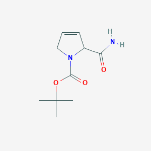molecular formula C10H16N2O3 B14089696 Tert-butyl 2-carbamoyl-2,5-dihydropyrrole-1-carboxylate 