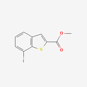 molecular formula C10H7IO2S B14089699 Benzo[b]thiophene-2-carboxylic acid, 7-iodo-, methyl ester CAS No. 146137-96-4