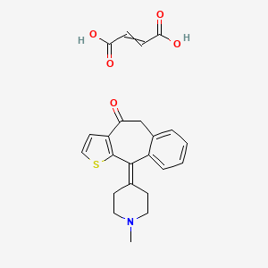 molecular formula C23H23NO5S B14089769 But-2-enedioic acid;2-(1-methylpiperidin-4-ylidene)-4-thiatricyclo[8.4.0.03,7]tetradeca-1(14),3(7),5,10,12-pentaen-8-one 