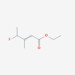 molecular formula C8H13FO2 B14089796 Ethyl 4-fluoro-3-methyl-2-pentenoate CAS No. 77163-72-5