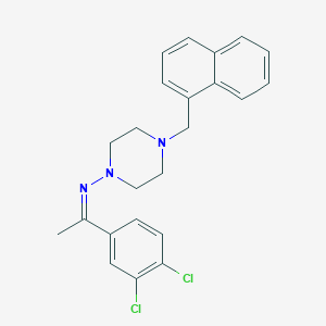 molecular formula C23H23Cl2N3 B14089845 N-[(1Z)-1-(3,4-dichlorophenyl)ethylidene]-4-(naphthalen-1-ylmethyl)piperazin-1-amine 