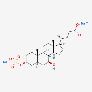 molecular formula C24H38Na2O7S B14089890 Cholan-24-oic acid, 7-hydroxy-3-(sulfooxy)-, disodium salt, (3a,5b,7b)- 