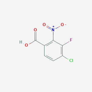 molecular formula C7H3ClFNO4 B14089974 4-Chloro-3-fluoro-2-nitrobenzoic acid 