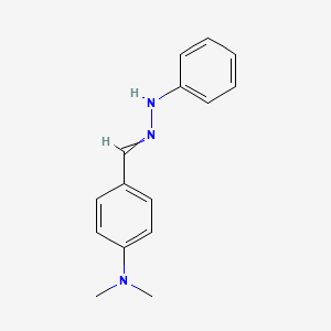 molecular formula C15H17N3 B14090100 Dimethyl-(4-(phenyl-hydrazonomethyl)-phenyl)-amine CAS No. 2829-28-9