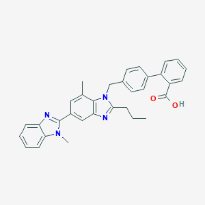 molecular formula C33H30N4O2 B140902 4'-((7-Methyl-5-(1-methyl-1H-benzimidazol-2-yl)-2-propyl-1H-benzimidazol-1-yl)methyl)biphenyl-2-carboxylic acid CAS No. 1026353-20-7