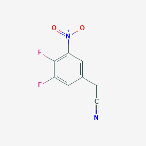 molecular formula C8H4F2N2O2 B1409025 3,4-Difluoro-5-nitrophenylacetonitrile CAS No. 1806333-19-6