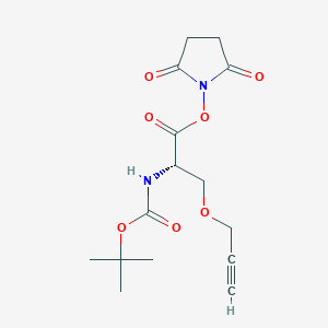 L-Serine, N-[(1,1-dimethylethoxy)carbonyl]-O-2-propyn-1-yl-, 2,5-dioxo-1-pyrrolidinyl ester