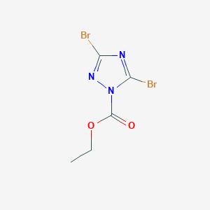 Ethyl 3,5-dibromo-1H-1,2,4-triazole-1-carboxylate