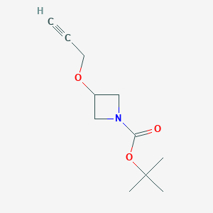 molecular formula C11H17NO3 B1409048 TERT-BUTYL 3-(PROP-2-YN-1-YLOXY)AZETIDINE-1-CARBOXYLATE CAS No. 1219606-33-3
