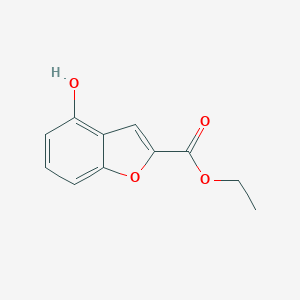 molecular formula C11H10O4 B140905 Ethyl 4-hydroxybenzofuran-2-carboxylate CAS No. 127724-14-5