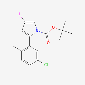 tert-Butyl 2-(5-chloro-2-methylphenyl)-4-iodo-1H-pyrrole-1-carboxylate