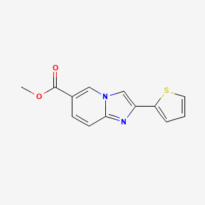 molecular formula C13H10N2O2S B1409056 Methyl 2-thien-2-ylimidazo[1,2-a]pyridine-6-carboxylate CAS No. 1891281-74-5