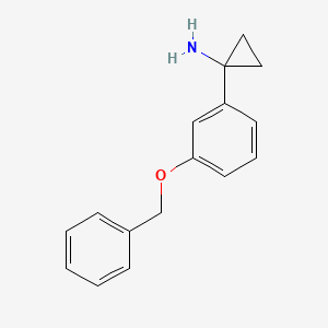 1-[3-(Benzyloxy)phenyl]cyclopropan-1-amine