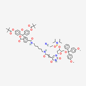 molecular formula C79H89N6O17P B14090576 Fluorescein-DT cep 