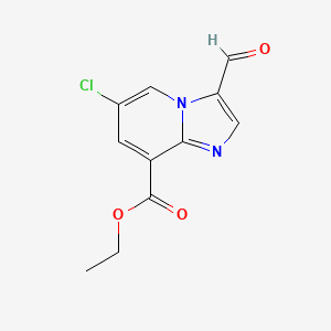 Ethyl 6-chloro-3-formylimidazo[1,2-a]pyridine-8-carboxylate
