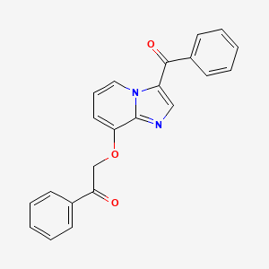 2-((3-Benzoylimidazo[1,2-a]pyridin-8-yl)oxy)-1-phenylethanone