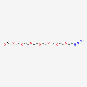 molecular formula C16H31N3O8 B14090674 23-Azido-3,6,9,12,15,18,21-heptaoxatricosanal 