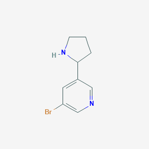 molecular formula C9H11BrN2 B140907 3-溴-5-(2-吡咯烷基)吡啶 CAS No. 71719-06-7