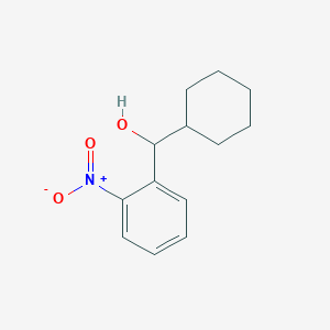 molecular formula C13H17NO3 B1409073 (.+-.)-(2-Nitrophenyl)-cyclohexylmethanol CAS No. 1621071-03-1