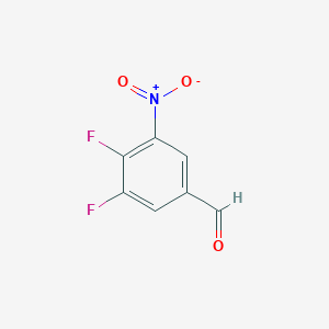 molecular formula C7H3F2NO3 B1409078 3,4-Difluoro-5-nitrobenzaldehyde CAS No. 1803730-07-5