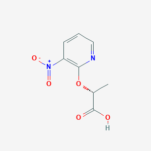 (2R)-2-[(3-nitro-2-pyridyl)oxy]propanoic acid