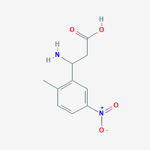3-Amino-3-(2-methyl-5-nitrophenyl)propanoic acid