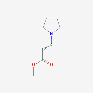 molecular formula C8H13NO2 B14090858 Methyl beta-pyrrolidinoacrylate 