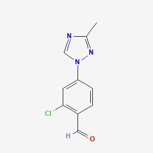 2-Chloro-4-(3-methyl-1H-1,2,4-triazol-1-yl)benzaldehyde