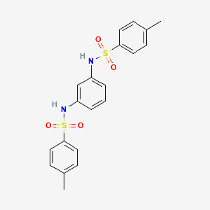 molecular formula C20H20N2O4S2 B14090885 N,N'-(m-Phenylene)bis(p-toluenesulfonamide) CAS No. 55850-21-0