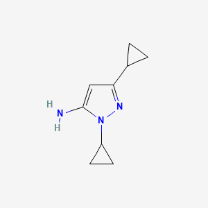 1,3-dicyclopropyl-1H-pyrazol-5-amine