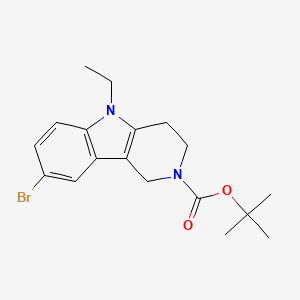 tert-Butyl 8-bromo-5-ethyl-1,3,4,5-tetrahydro-2H-pyrido[4,3-b]indole-2-carboxylate