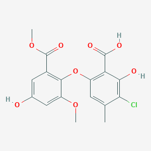 molecular formula C17H15ClO8 B14090952 Isodihydromaldoxin 