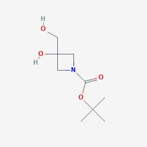 molecular formula C9H17NO4 B1409098 Tert-butyl 3-hydroxy-3-(hydroxymethyl)azetidine-1-carboxylate CAS No. 1428330-70-4