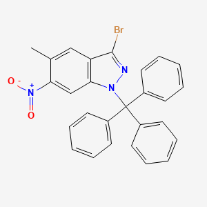 3-Bromo-5-methyl-6-nitro-1-trityl-1H-indazole