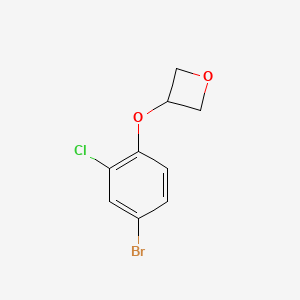 molecular formula C9H8BrClO2 B1409109 3-(4-Bromo-2-chlorophenoxy)oxetane CAS No. 1709860-53-6