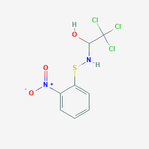 molecular formula C8H7Cl3N2O3S B140911 2,2,2-Trichloro-1-(2-nitrophenylthioamino)ethanol CAS No. 141975-72-6