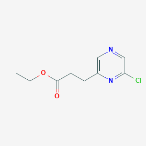 2-Pyrazinepropanoic acid, 6-chloro-, ethyl ester