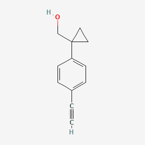 [1-(4-Ethynylphenyl)cyclopropyl]methanol