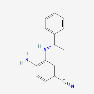 (S)-4-Amino-3-(1-phenylethylamino)benzonitrile