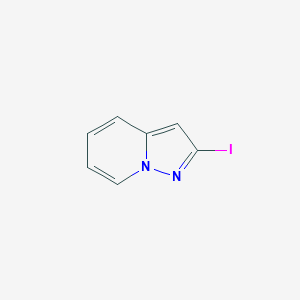 molecular formula C7H5IN2 B14091193 2-Iodopyrazolo[1,5-a]pyridine 