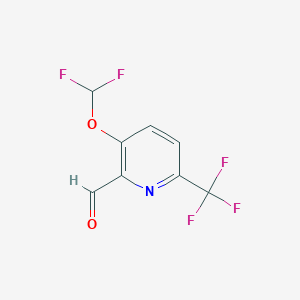 3-Difluoromethoxy-6-(trifluoromethyl)picolinaldehyde