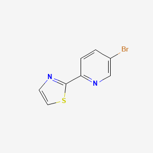 molecular formula C8H5BrN2S B14091229 5-Bromo-2-(thiazol-2-yl)pyridine 