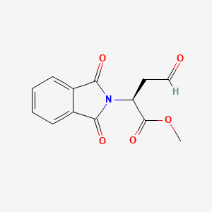 molecular formula C13H11NO5 B14091246 Methyl (S)-2-phthalimido-4-oxobutanoate CAS No. 137278-36-5