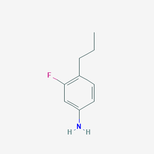 molecular formula C9H12FN B1409129 3-Fluoro-4-propylaniline CAS No. 1820000-35-8